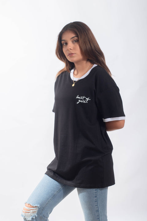 Polo Oversize 'Heart of gold'