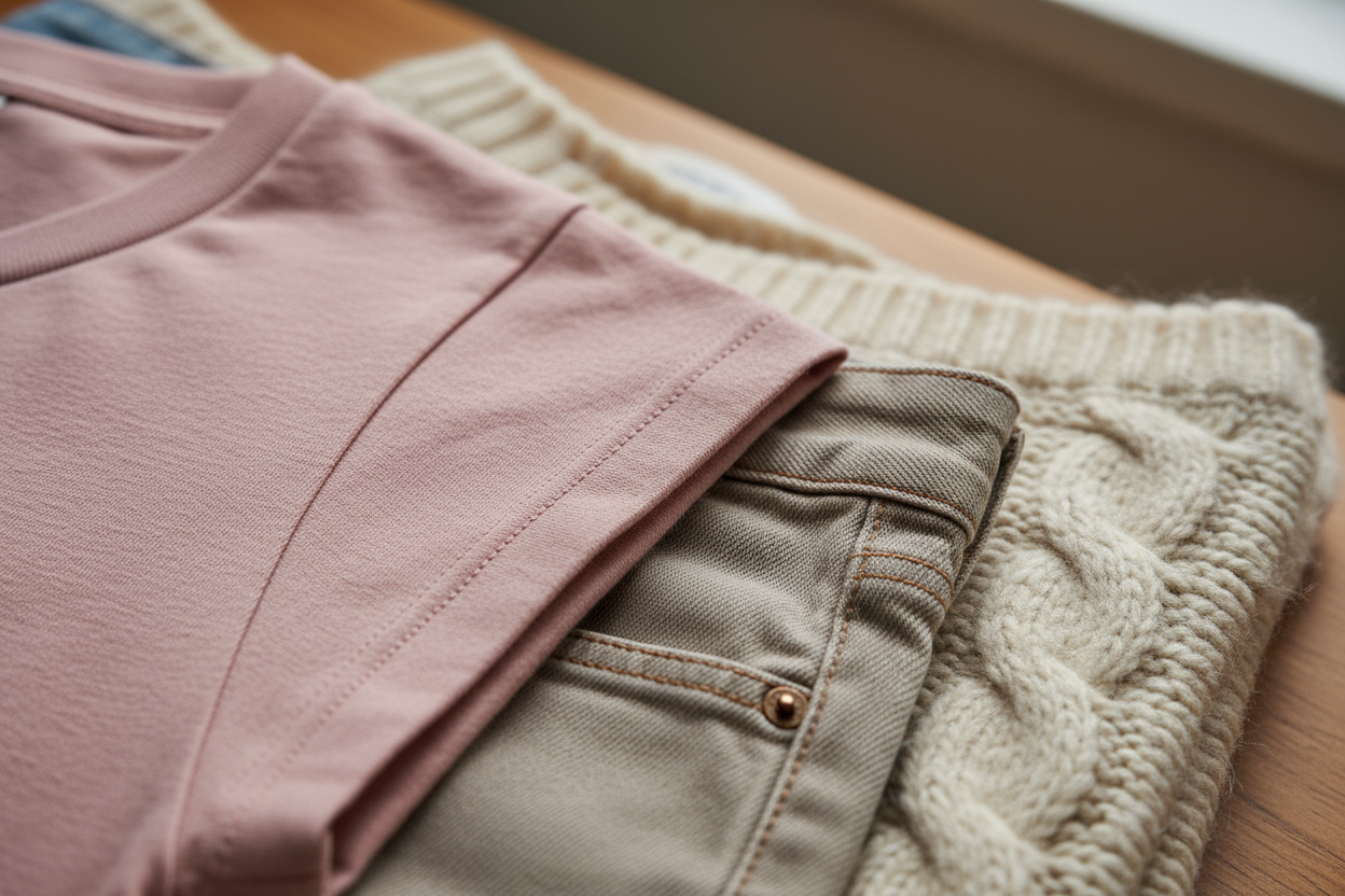 que se auna foto detalle d euna empresa de ropa casual